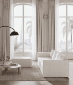 Splash Aysun Boucle Modular Sofa with Ottoman