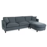 Splash 107.87" Sectional Sofa with Removable Cushions and Ottoman