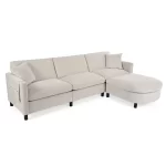 Splash 107.87" Sectional Sofa with Removable Cushions and Ottoman