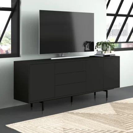 Kivona Anirvin Black TV Cabinet