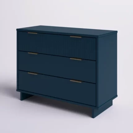 Kivona Azur 3-Drawer Dresser in Blue
