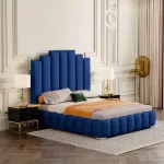 Splash Leisa Plush Velvet Bed Frame
