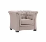 Splash 3-Piece Chesterfield Fabric Sofa Set