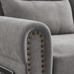 Splash 4-Seater L-Shaped Reversible Sectional Sofa with Storage Ottoman