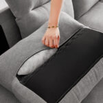 Splash 4-Seater L-Shaped Reversible Sectional Sofa with Storage Ottoman