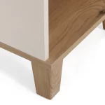 Kivona Atlas Bookcase in Ivory & Oak