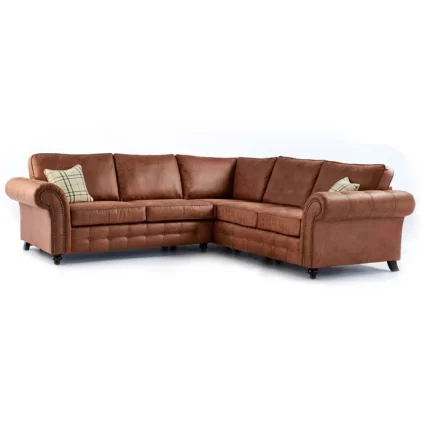 Splash Braddock 3-Piece Faux Leather Corner Sofa