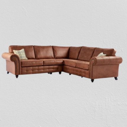 Splash Braddock 3-Piece Faux Leather Corner Sofa