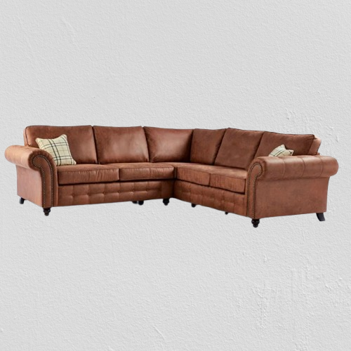 Splash Braddock 3-Piece Faux Leather Corner Sofa Splash Braddock 3-Piece Faux Leather Corner Sofa