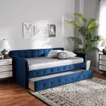 Kivona Button Tufted Upholstered Daybed