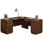 Kivona Affordable Cabrini L-Shaped Desks for Office Computer