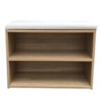 Kivona Shoe Cabinet with Leather Seating Bench