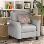 Kivona Classic Design Fabric Upholstered Armchair