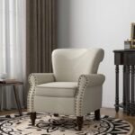 Splash Contemporary Nailhead Trim Armchair