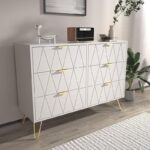 Splash Decorated Styles Tall Chest of Drawers
