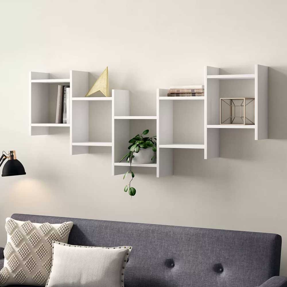 Kivona Dillow 10-Piece Floating Wall Shelves Kivona Dillow 10-Piece Floating Wall Shelves