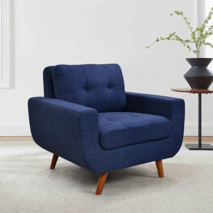 Kivona Elegant Button-Tufted Accent Chair