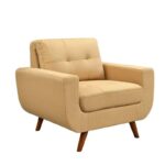 Kivona Elegant Button-Tufted Accent Chair