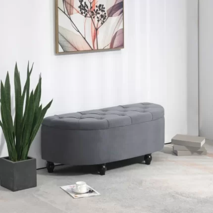Splash FSM Rosalid Half-Circle Storage Ottoman