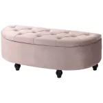 Splash FSM Rosalid Half-Circle Storage Ottoman