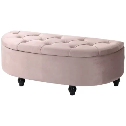 Splash FSM Rosalid Half-Circle Storage Ottoman