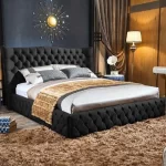 Splash Gerald Luxe Soft Upholstered Bed Frame