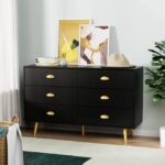 Splash Golden Handle Chest of Drawers