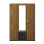 Kivona Three-Door Wardrobe by Home Centre