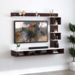 Elegant Wood Wall Mount TV Cabinet
