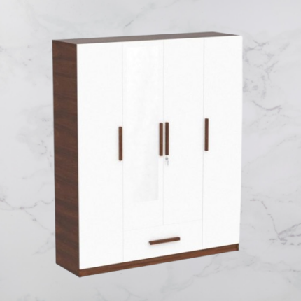 Splash Luxury 4-Door Wardrobe with Mirror