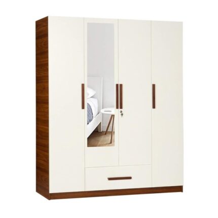 Splash Luxury 4-Door Wardrobe with Mirror