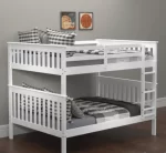Splash Mission White Bunk Bed with Dual Underbed Drawers