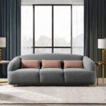 Kivona Modern Barrel Back Style Cushion Couch