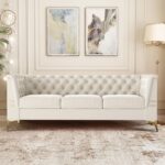 Kivona Modern Futon 3-Seater Couch Sofa