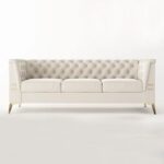 Kivona Modern Futon 3-Seater Couch Sofa