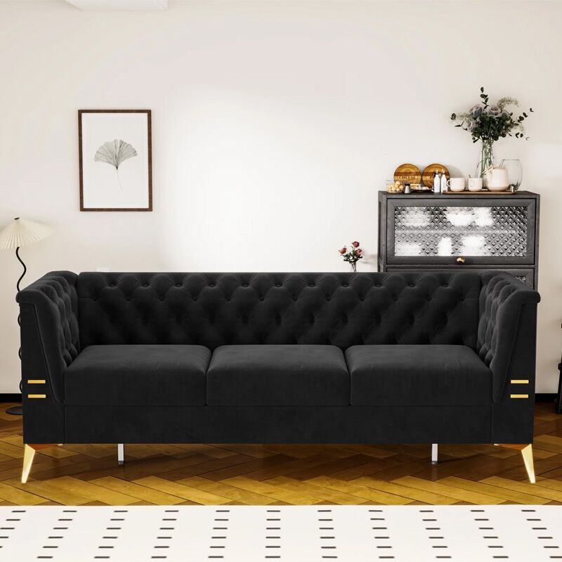Kivona Modern Futon 3-Seater Couch Sofa Kivona Modern Futon 3-Seater Couch Sofa