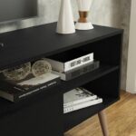 Kivona Modern TV Unit with 1 Door & 4 Shelves