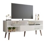 Kivona Modern TV Unit with 1 Door & 4 Shelves