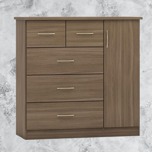 Kivona Compact Wardrobe with 5 Drawers Kivona Compact Wardrobe with 5 Drawers