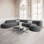 Kivona Modern Round Chaise Sofa