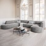 Kivona Modern Round Chaise Sofa