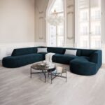 Kivona Modern Round Chaise Sofa