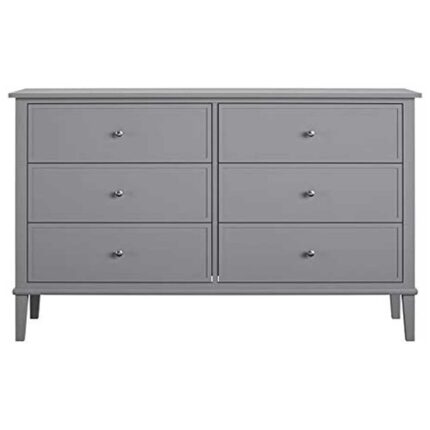 Kivona Soderville Dressing Table with 6 Drawers in Grey