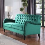 Kivona Traditional Chesterfield Button Tufted 3-Seater Couch