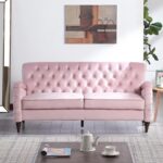 Kivona Traditional Chesterfield Button Tufted 3-Seater Couch