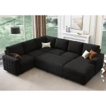 Splash U-Shaped Sleeper Sectional Sofa with Storage Chaise