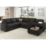 Splash U-Shaped Sleeper Sectional Sofa with Storage Chaise