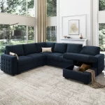 Splash U-Shaped Sleeper Sectional Sofa with Storage Chaise