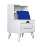 Kivona Unique Design Nightstand with Open Shelves