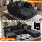 Splash Upholstered Chenille Sofa with USB Charger and Storage
